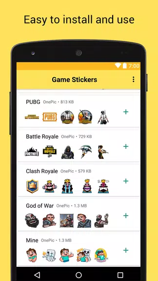 Game Stickers for Whatsapp Capture d'écran 1