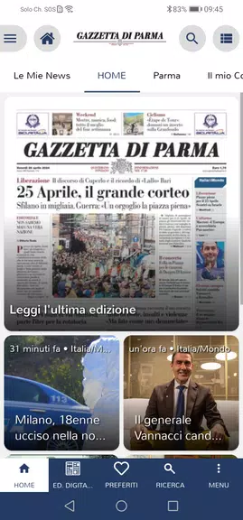 Gazzetta di Parma Zrzut ekranu 0