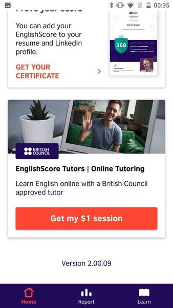 British Council EnglishScore Скриншот 0