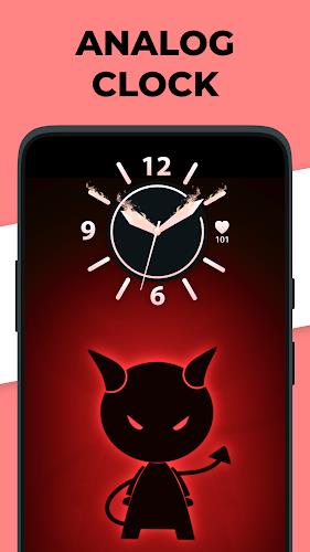 Live Clock wallpaper app Ảnh chụp màn hình 0