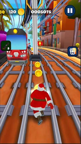 Subway Santa Claus Runner Xmas スクリーンショット 2