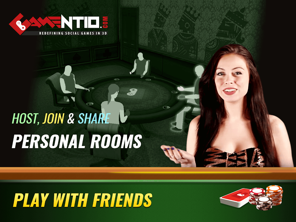 Gamentio 3D: Poker Teenpatti R 螢幕截圖 2