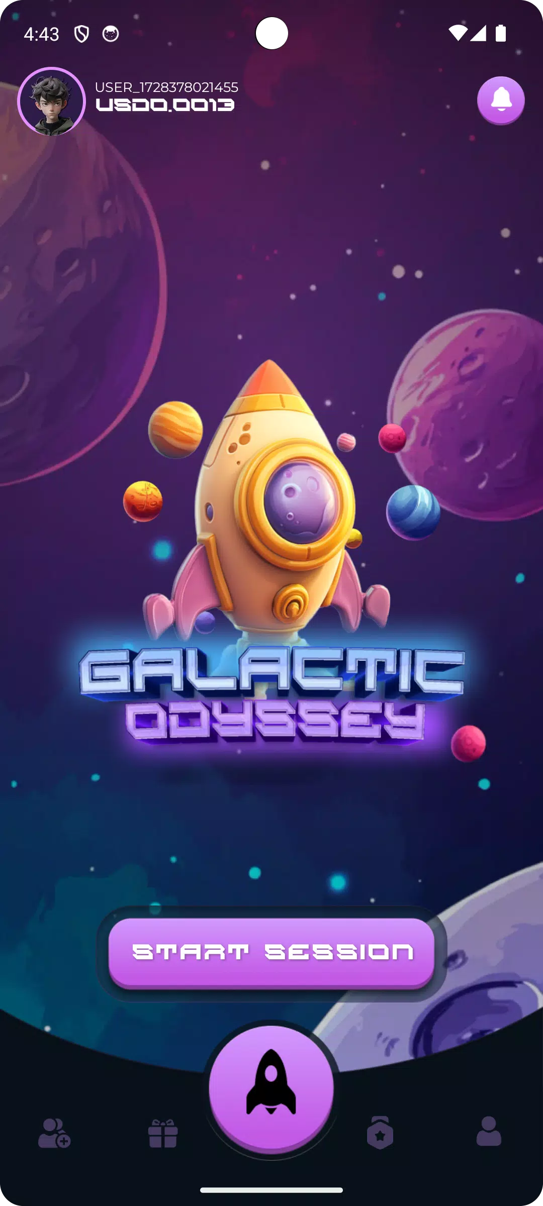 Galactic Odyssey 螢幕截圖 1
