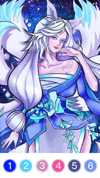 Fantasy Coloring Game, Paint by Number Offline স্ক্রিনশট 0