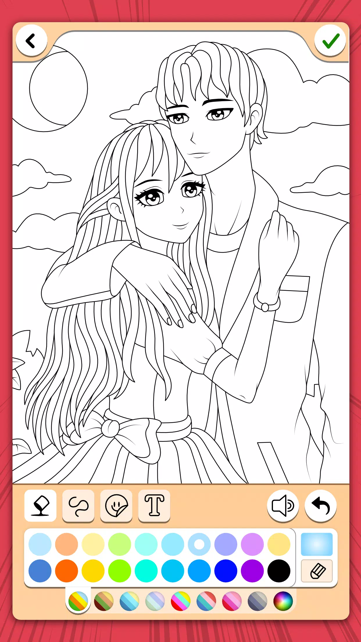 Manga Coloring Book Tangkapan skrin 2