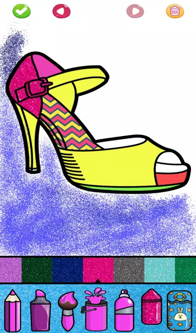 Beauty Glitter coloring game Screenshot 3