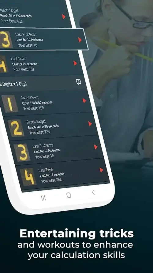 Mental Math Tricks Workout Ekran Görüntüsü 2