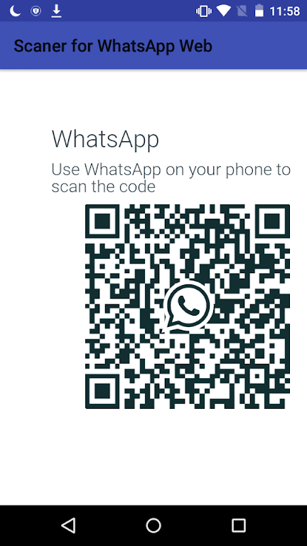 Scaner for WhatsApp Web ဖန်သားပြင်ဓာတ်ပုံ 0
