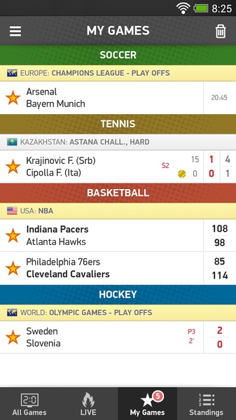 FlashScore Screenshot 2