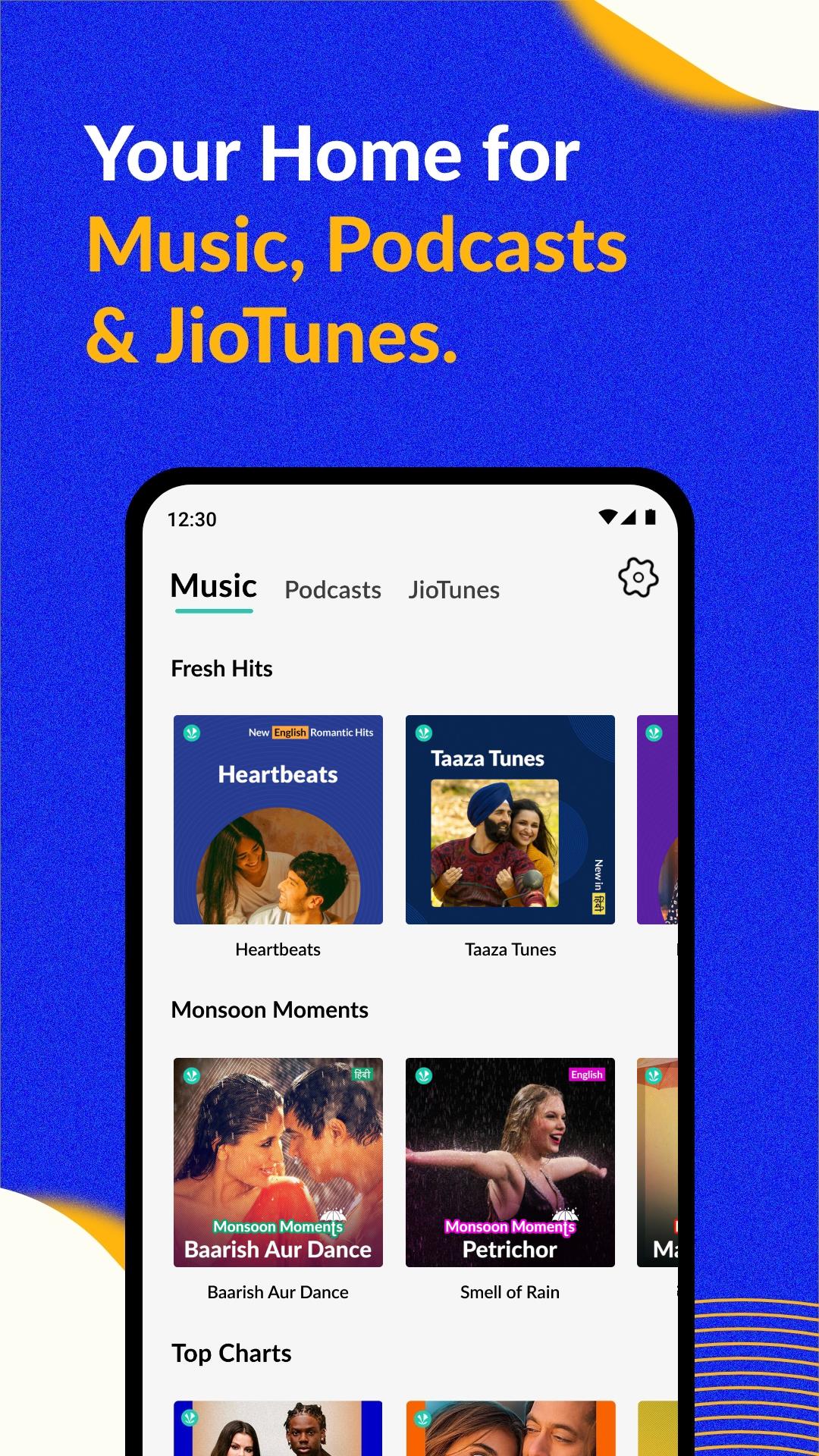 JioSaavn - Music & Podcasts Screenshot 0