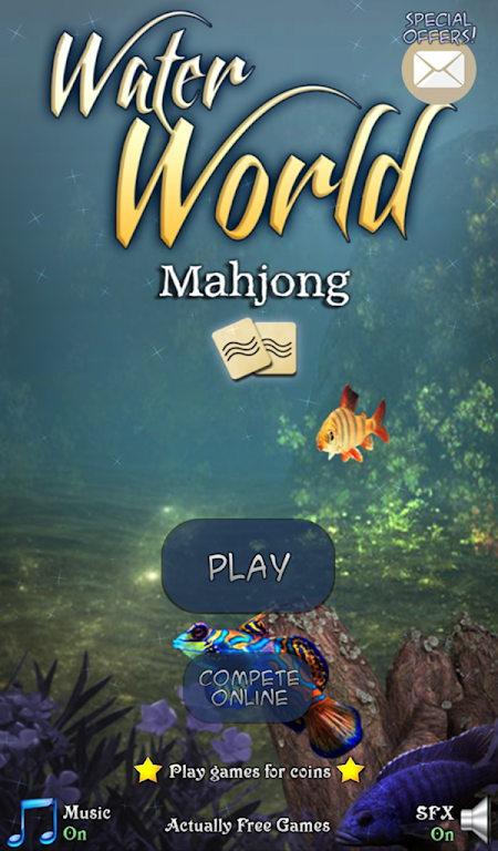 Hidden Mahjong: Underwater World 螢幕截圖 0