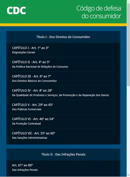 Código de Defesa do Consumidor Ảnh chụp màn hình 1