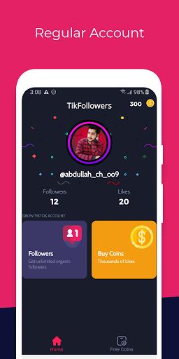 TikFollowers - Get Free Tiktok Followers and Likes स्क्रीनशॉट 2