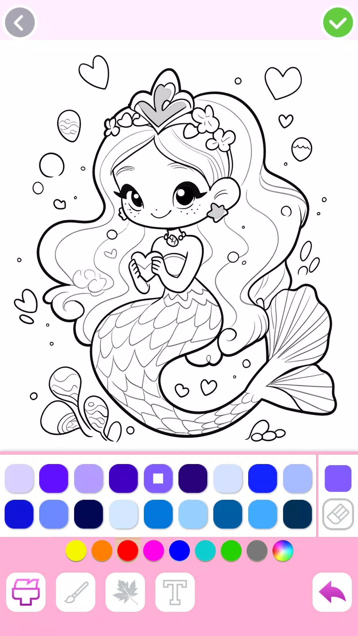 Mermaid Coloring:Mermaid games应用截图第0张