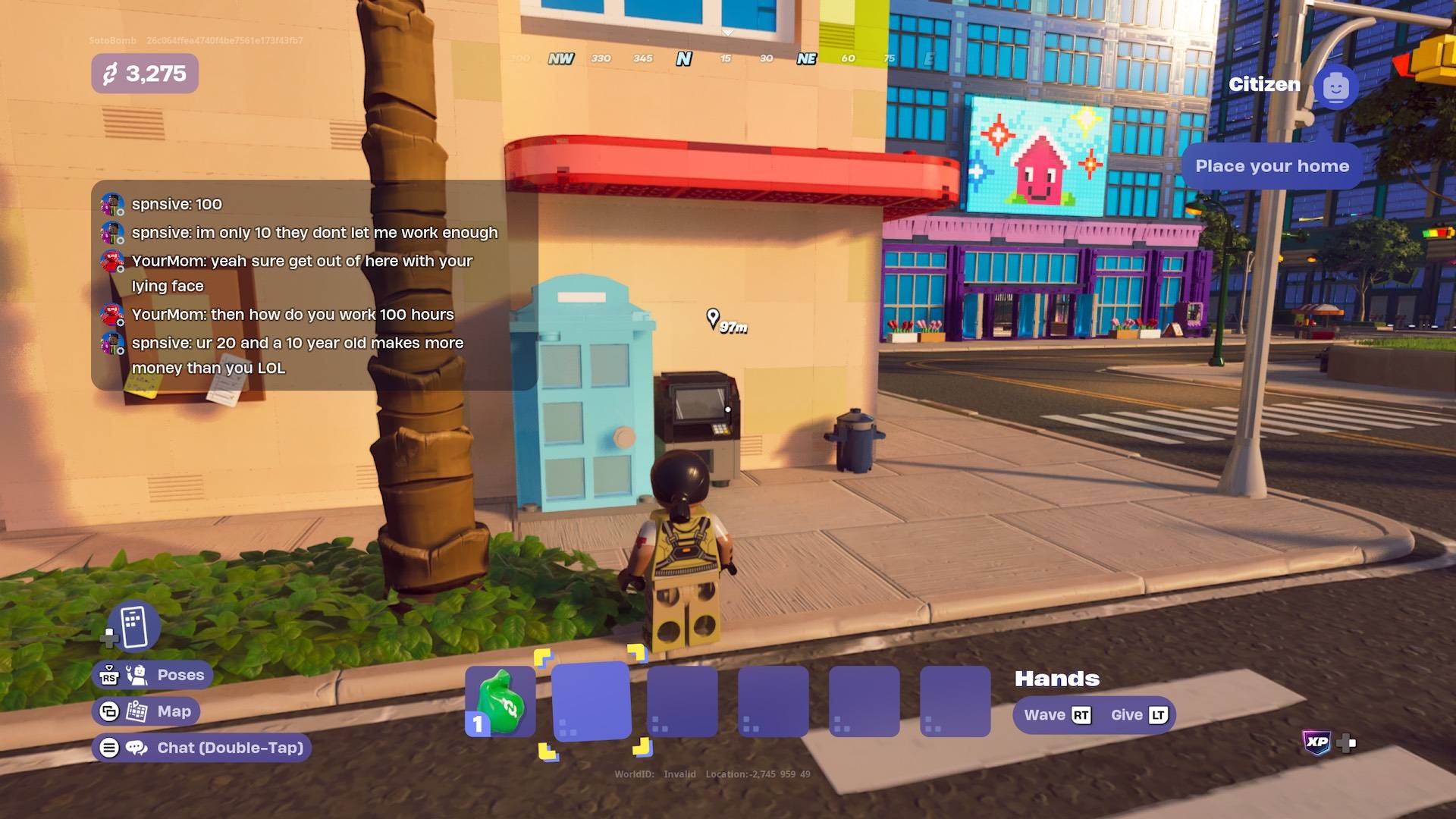 Posizioni bancomat rivelate in Fortnite Brick Life