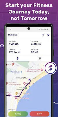 Running Tracker App - FITAPP Screenshot 1