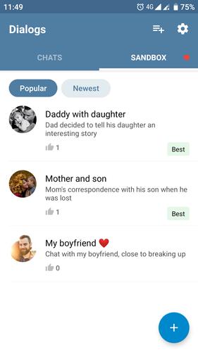 Fake Chat Messenger — TeleFake Screenshot 2