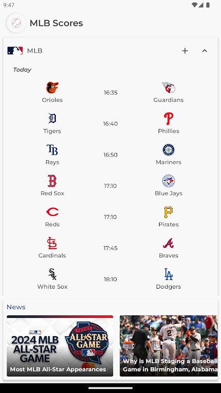 MLB Scores应用截图第0张
