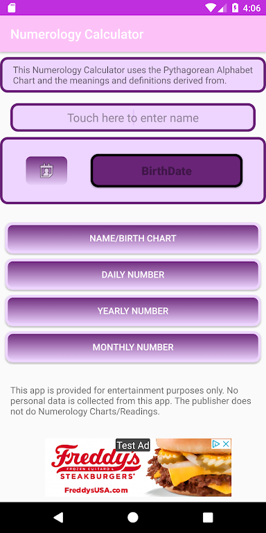 Pythagorean Numerology Calculator Скриншот 0