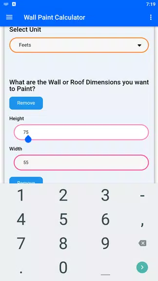 Wall Paint Calculator 螢幕截圖 1