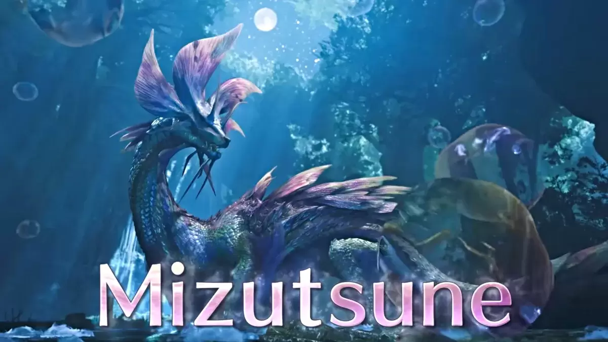 Mizutsune in Monster Hunter Wilds Launch Trailer