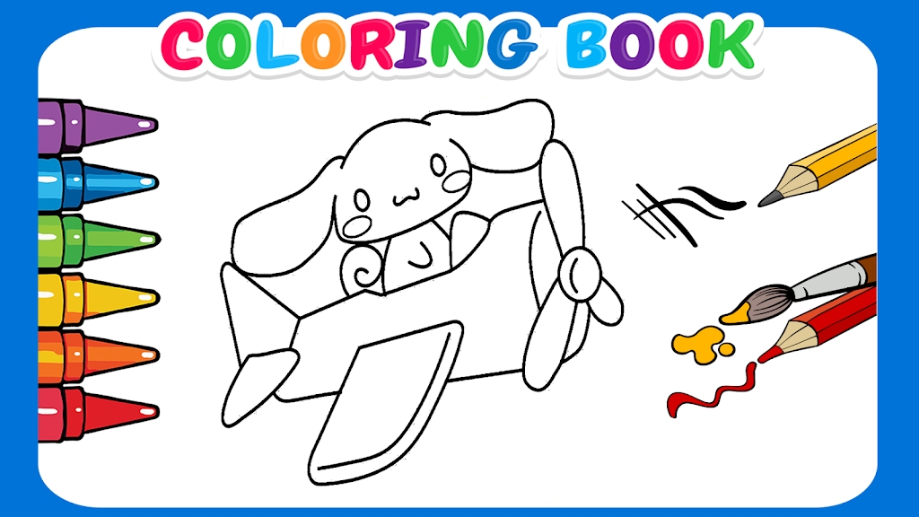 Cute Cinnamoroll coloring book应用截图第2张