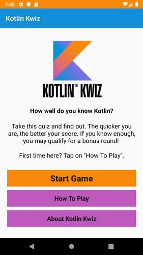 Kotlin Kwiz Tangkapan skrin 0