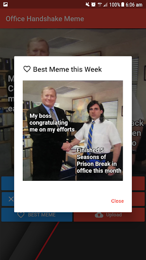 Office Handshake Meme Creator Captura de pantalla 3