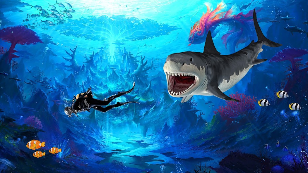 Angry Shark Games: Game 2024 Mod 螢幕截圖 3