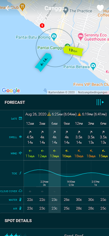 Spotadvisor Surf Forecast Ảnh chụp màn hình 1