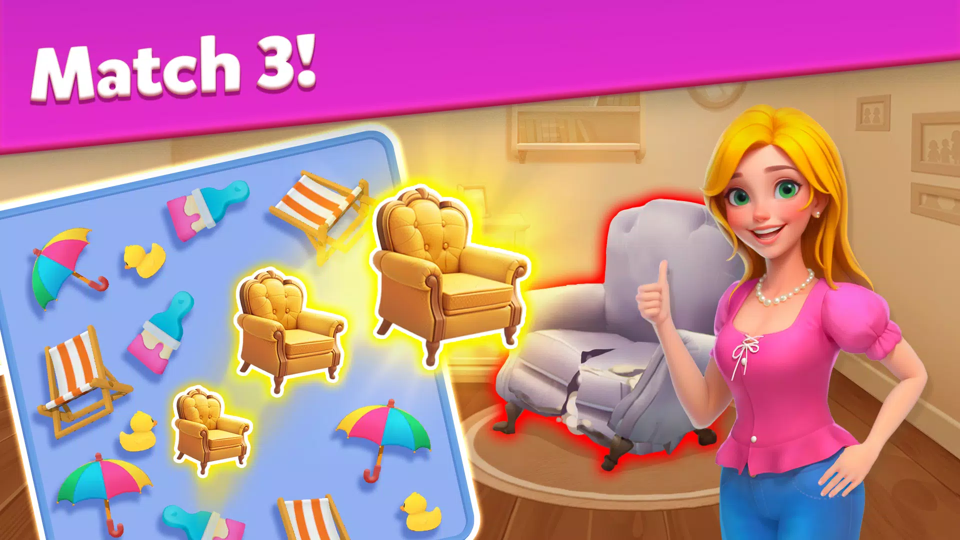 Triple Match Town: 3D Match ภาพหน้าจอ 1