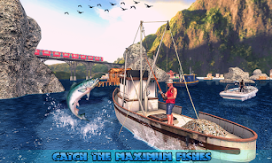 Big Fishing Ship Simulator 3D Скриншот 1