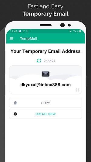 Temp Mail Mod ဖန်သားပြင်ဓာတ်ပုံ 0