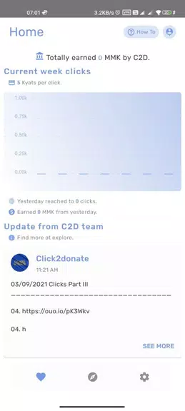 Click 2 donate Capture d'écran 0
