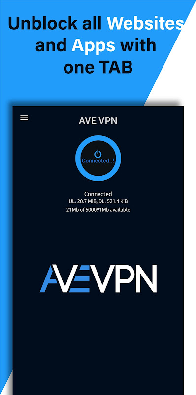 AVE VPN:Low Ping Vpn Capture d'écran 1