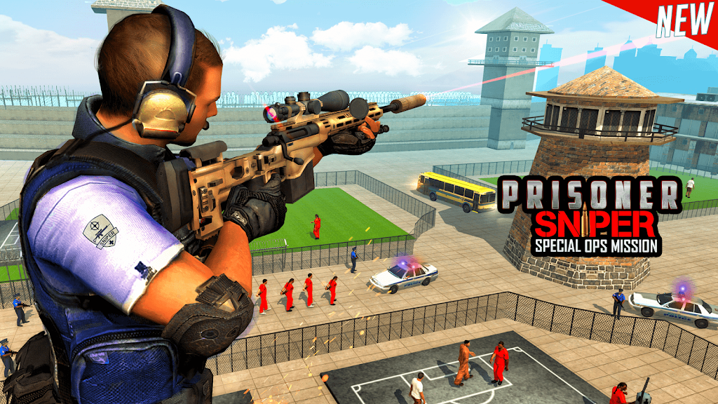 Schermata Prisoner Sniper Shooting 3D Gun Games 1