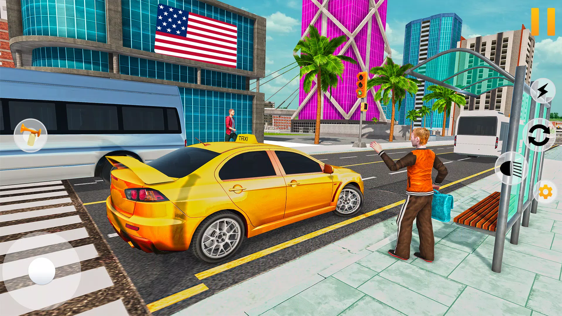 Taxi Car Driving : Taxi Sim 3D Screenshot 1