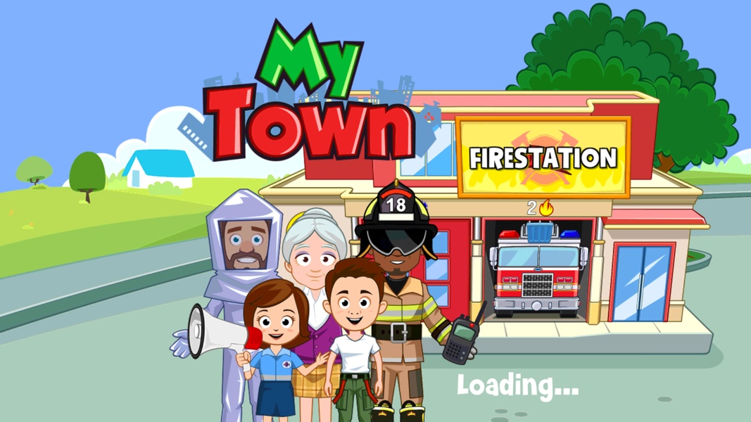 My Town : Fire station Rescue Captura de pantalla 0