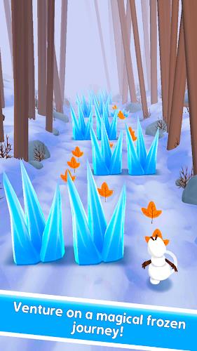 Snowman Rush: Frozen run Screenshot 1