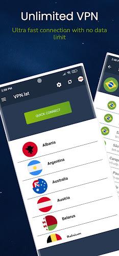 VPN.lat: Unlimited and Secure Captura de pantalla 0