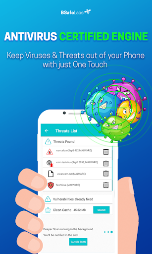 Antivirus Cleaner BSafe VPN Ảnh chụp màn hình 1