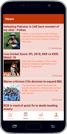 Live Cricket Score & News ภาพหน้าจอ 2