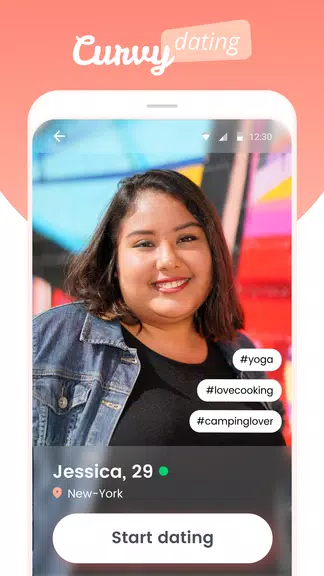 Curvy Singles Dating Ekran Görüntüsü 0