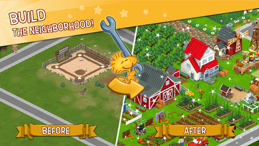 Snoopy&Town Tale CityBuilder Screenshot 1