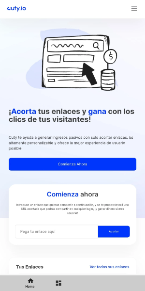 Cuty.io | URL Shortener Captura de tela 0