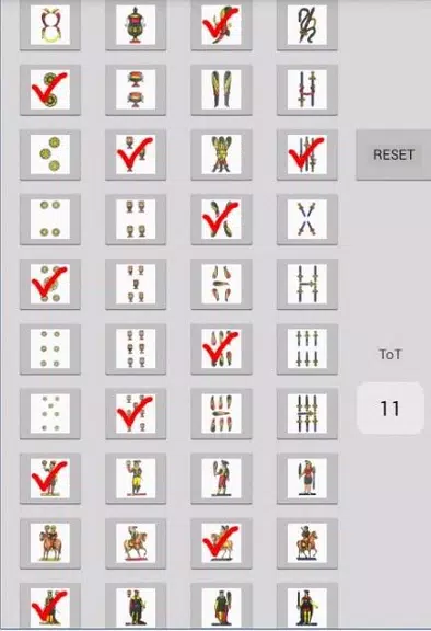 card counting napoletane cards Schermafbeelding 1