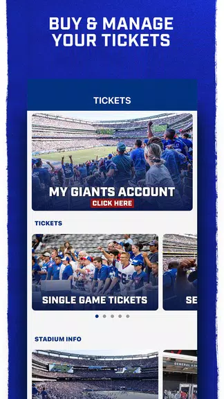 New York Giants Mobile Screenshot 2