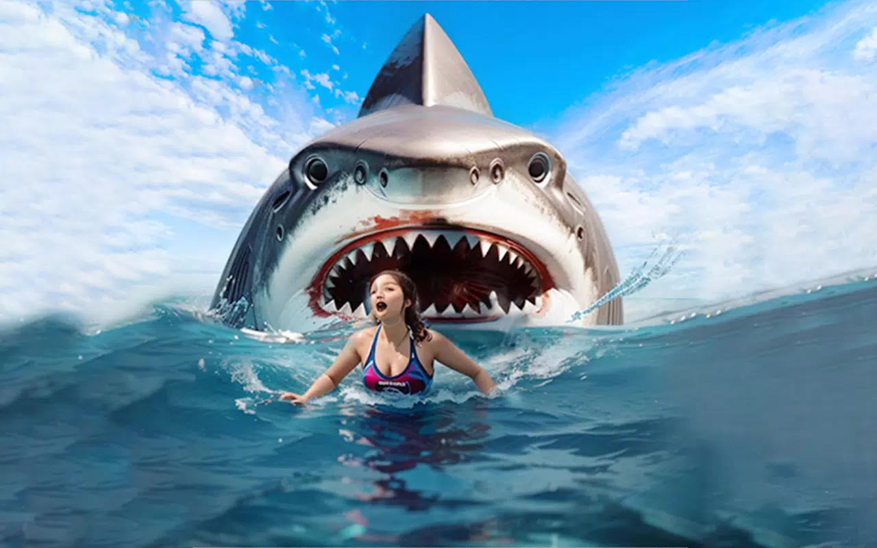 Angry Shark Attack Shark Game 螢幕截圖 2