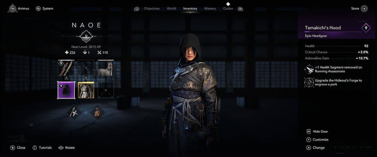 Assassin's Creed Shadows တွင်အဝတ်အစားနှင့်အသွင်အပြင်ကိုမည်သို့ပြောင်းလဲရမည်နည်း