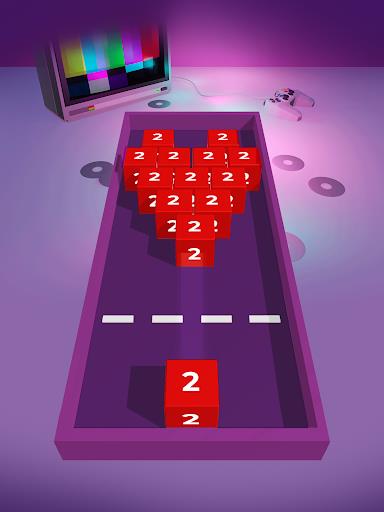 Chain Cube 2048: 3D merge game Screenshot 1